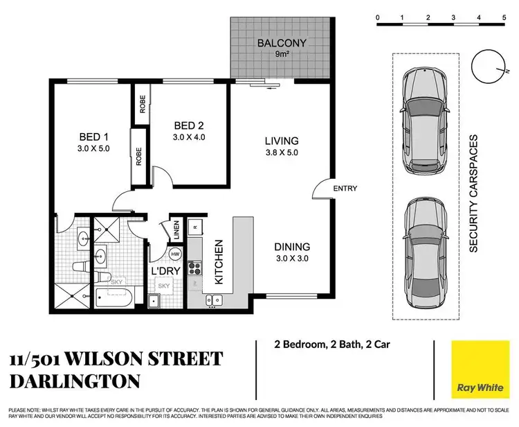 Floorplan of Homely apartment listing, 11/501 Wilson Street, Darlington NSW 2008