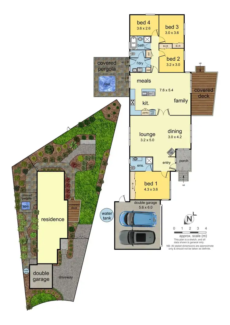 Floorplan of Homely house listing, 14 Narambi Close, Ferntree Gully VIC 3156
