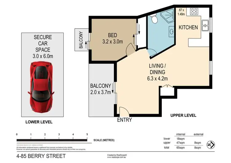 Floorplan of Homely apartment listing, 4/85 Berry Street, Spring Hill QLD 4000