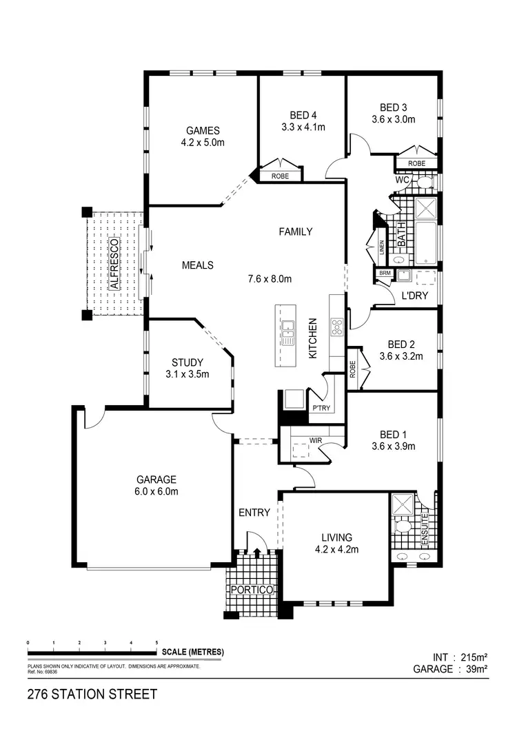 Floorplan of Homely house listing, 276 Station Street, Epsom VIC 3551