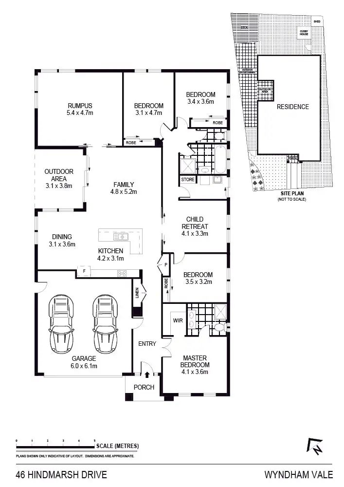 Floorplan of Homely house listing, 46 Hindmarsh Drive, Manor Lakes VIC 3024