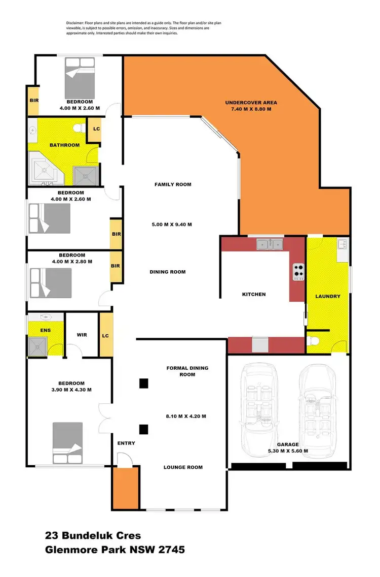 Floorplan of Homely house listing, 23 Bundeluk Crescent, Glenmore Park NSW 2745