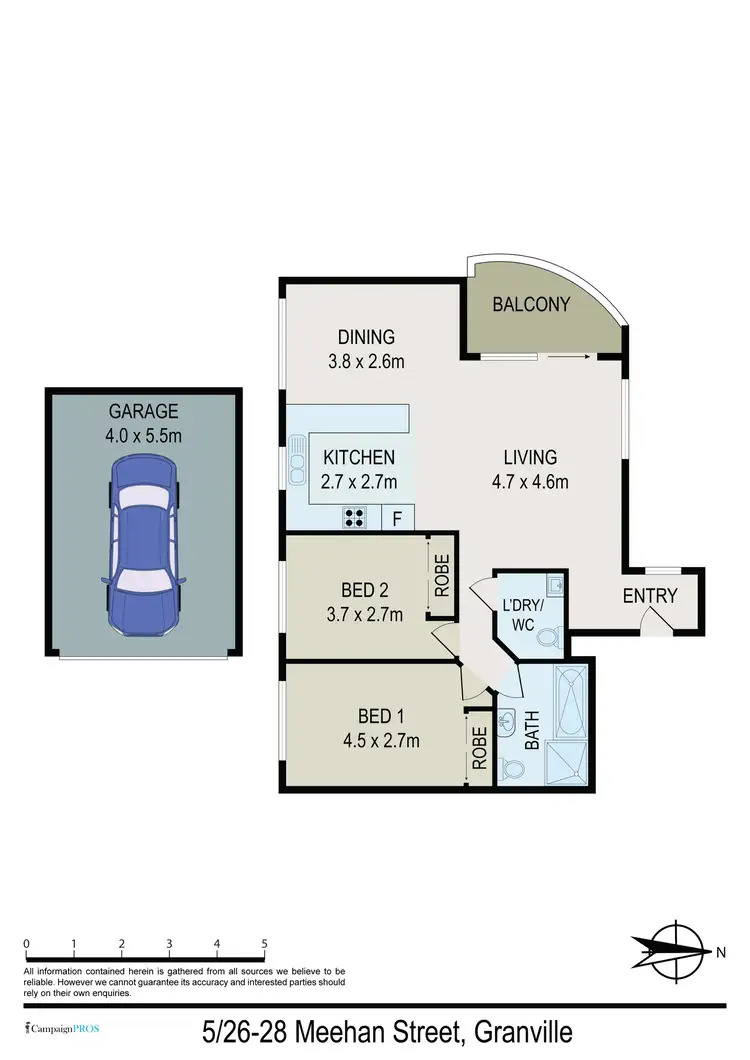 Floorplan of Homely unit listing, 5/26-28 Meehan Street, Granville NSW 2142