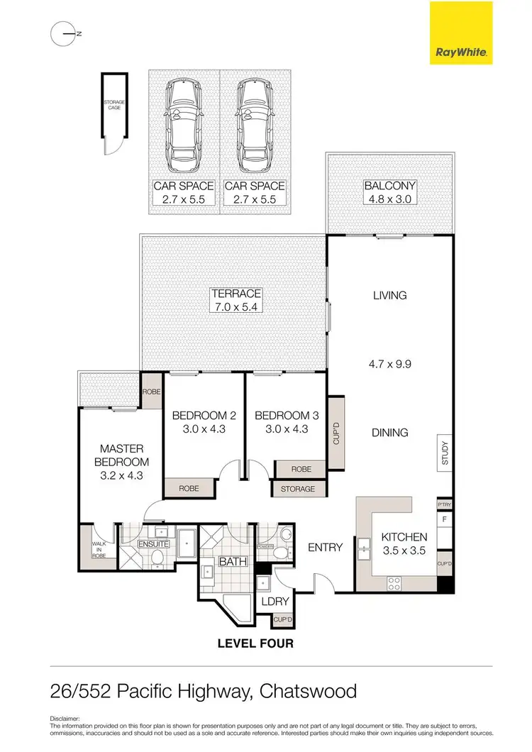Floorplan of Homely unit listing, 26/552 Pacific Highway, Chatswood NSW 2067