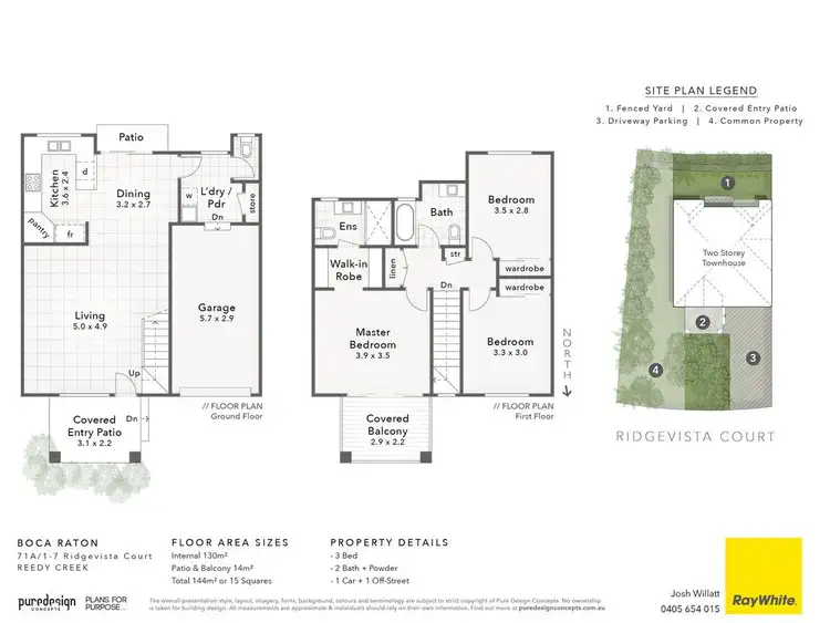 Floorplan of Homely townhouse listing, 71A/1-7 Ridgevista Court, Reedy Creek QLD 4227