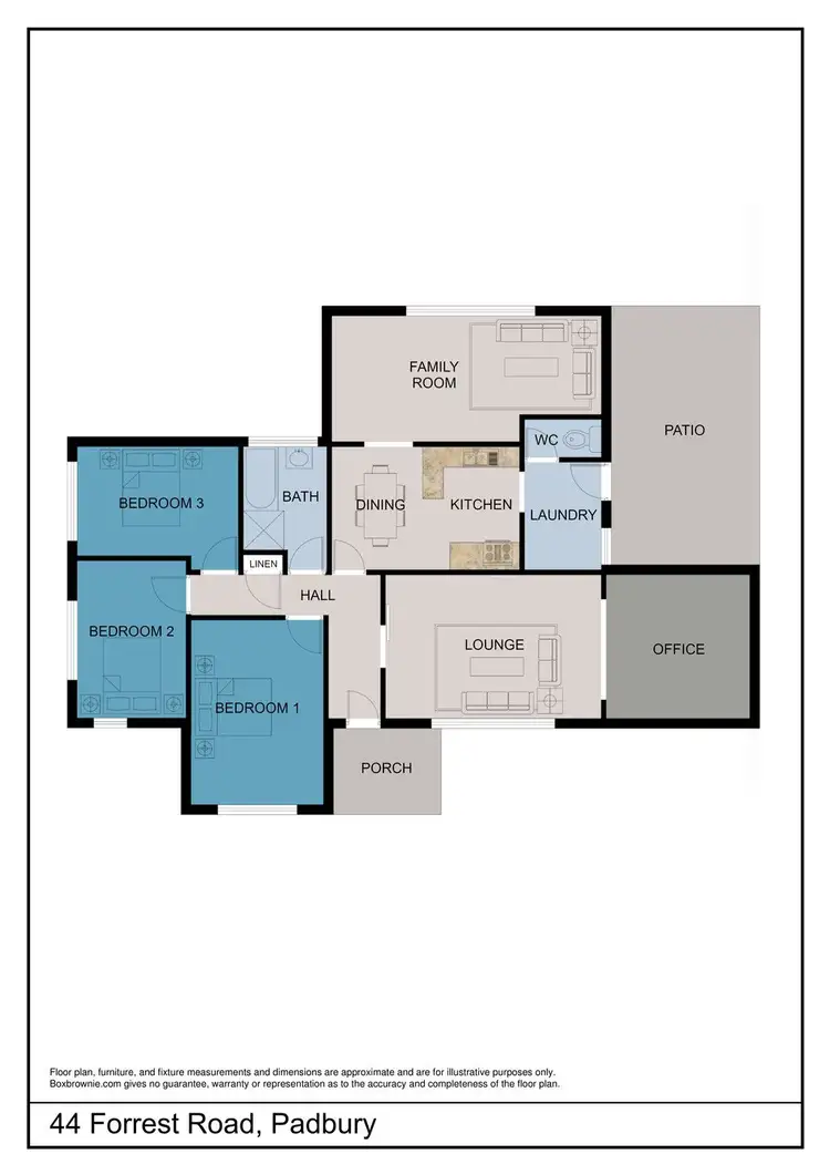 Floorplan of Homely house listing, 44 Forrest Road, Padbury WA 6025