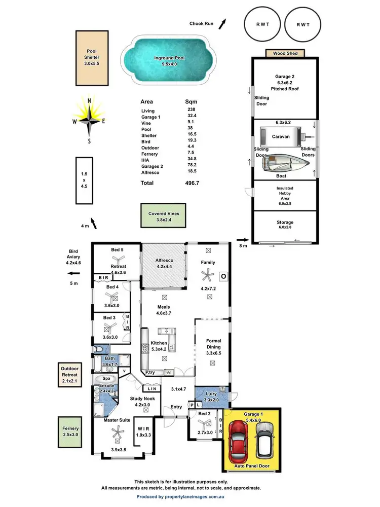 Floorplan of Homely house listing, 4 St George Boulevard, Lewiston SA 5501