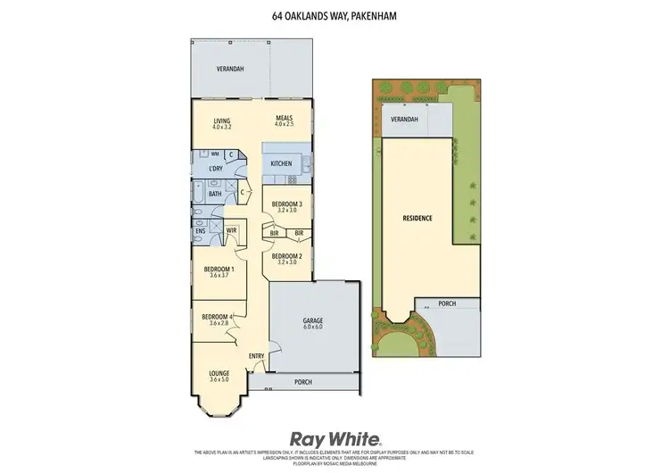 Floorplan of Homely house listing, 64 Oaklands Way, Pakenham VIC 3810