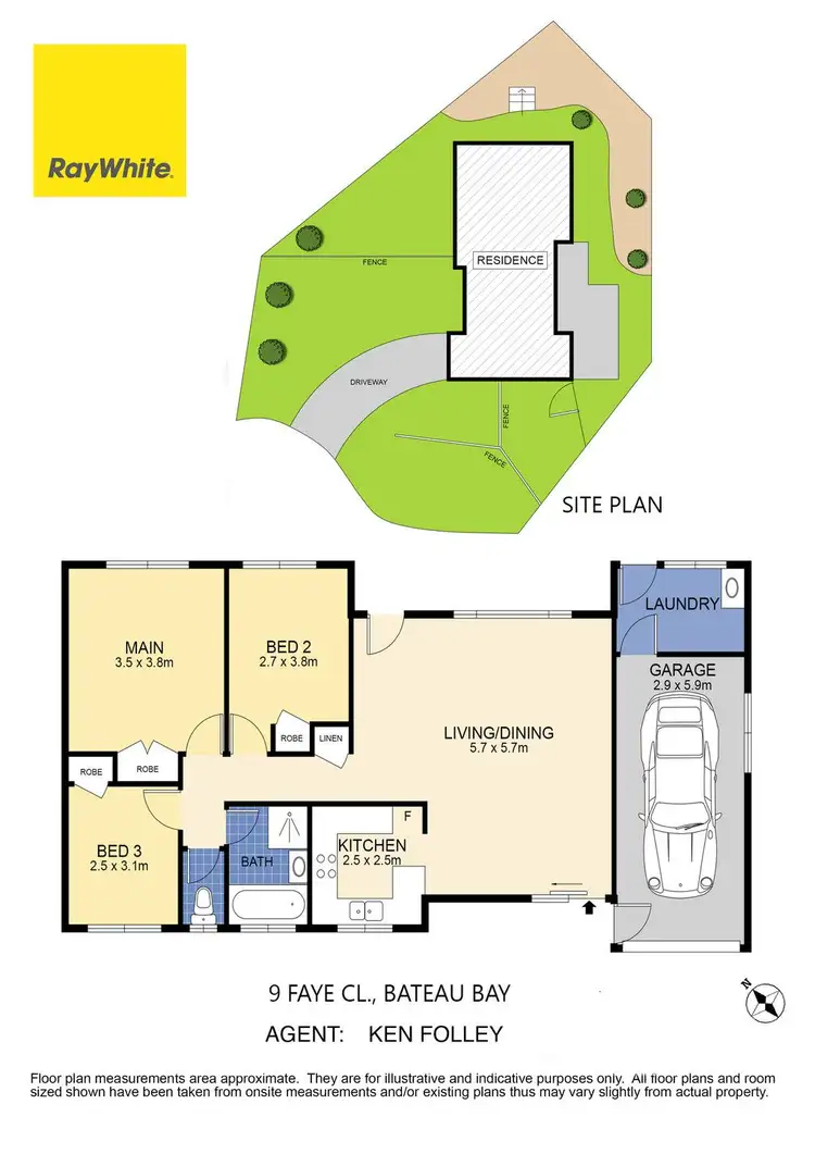 Floorplan of Homely house listing, 9 Faye Close, Bateau Bay NSW 2261