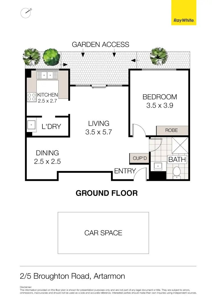 Floorplan of Homely apartment listing, 2/5 Broughton Road, Artarmon NSW 2064