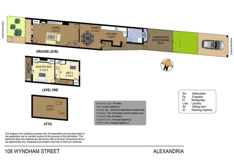 Floorplan of Homely house listing, 108 Wyndham Street, Alexandria NSW 2015
