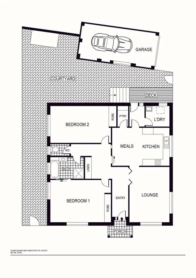 Floorplan of Homely townhouse listing, 1/16 Kinkora Place, Crestwood NSW 2620