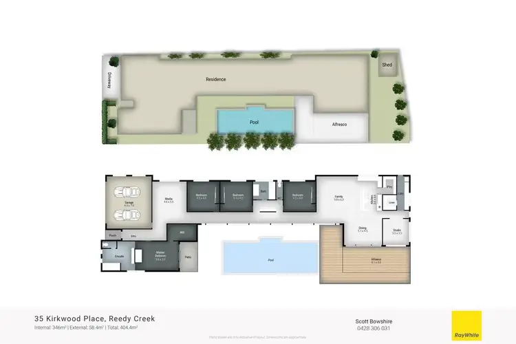 Floorplan of Homely house listing, 35 Kirkwood Place, Reedy Creek QLD 4227