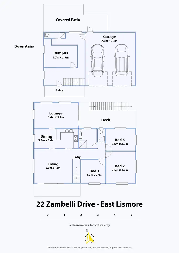 Floorplan of Homely house listing, 22 Zambelli Drive, East Lismore NSW 2480