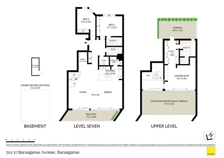 Floorplan of Homely apartment listing, 702/17 Barangaroo Avenue, Barangaroo NSW 2000