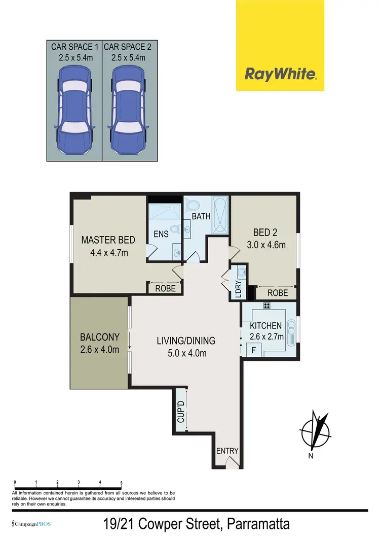 Floorplan of Homely apartment listing, 19/21-23 Cowper Street, Parramatta NSW 2150