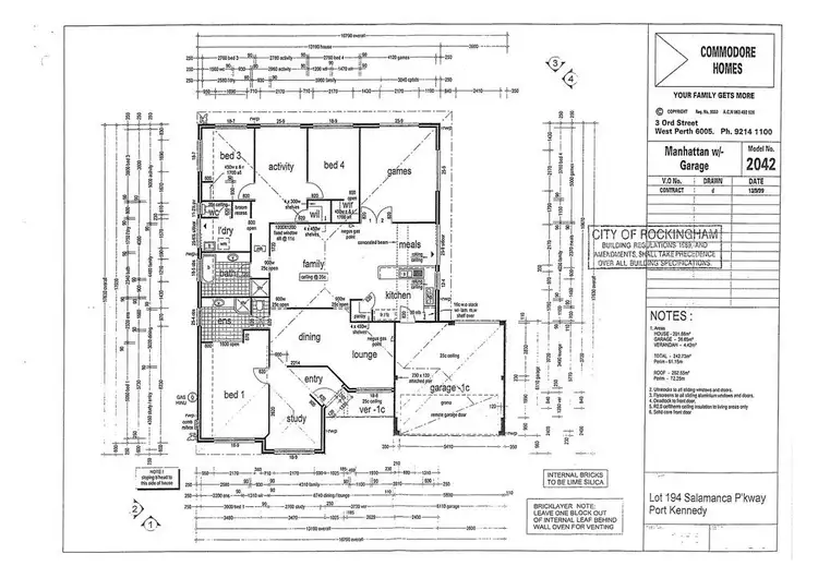 Floorplan of Homely house listing, 1 Salamanca Parkway, Port Kennedy WA 6172