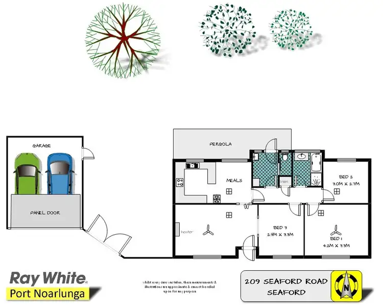 Floorplan of Homely house listing, 209 Seaford Road, Seaford SA 5169