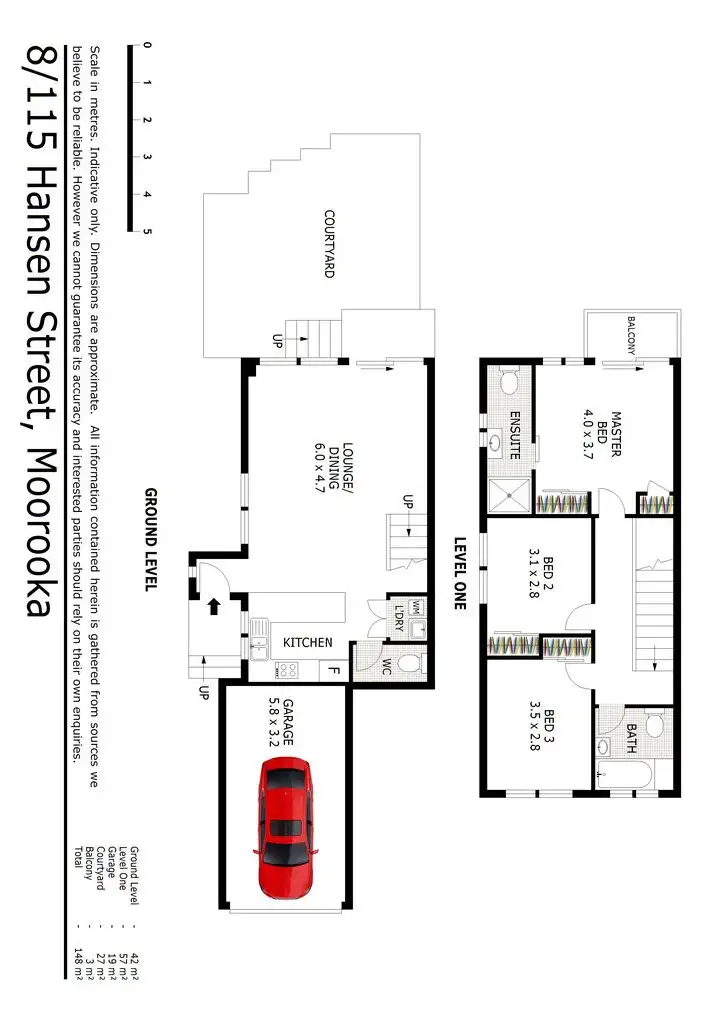 Floorplan of Homely townhouse listing, 8/115 Hansen Street, Moorooka QLD 4105