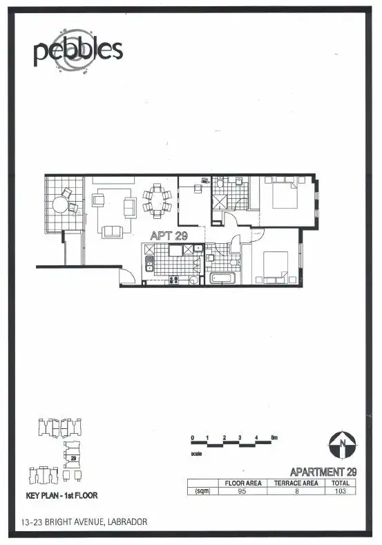 Floorplan of Homely apartment listing, 29/13 Bright Avenue, Labrador QLD 4215