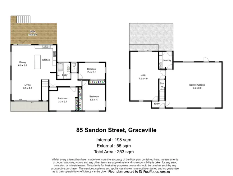 Floorplan of Homely house listing, 85 Sandon Street, Graceville QLD 4075
