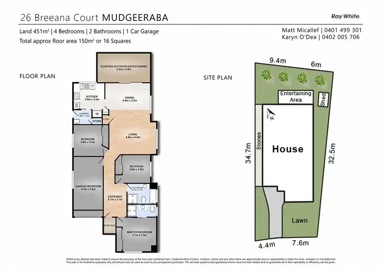 Floorplan of Homely house listing, 26 Breeana Court, Mudgeeraba QLD 4213