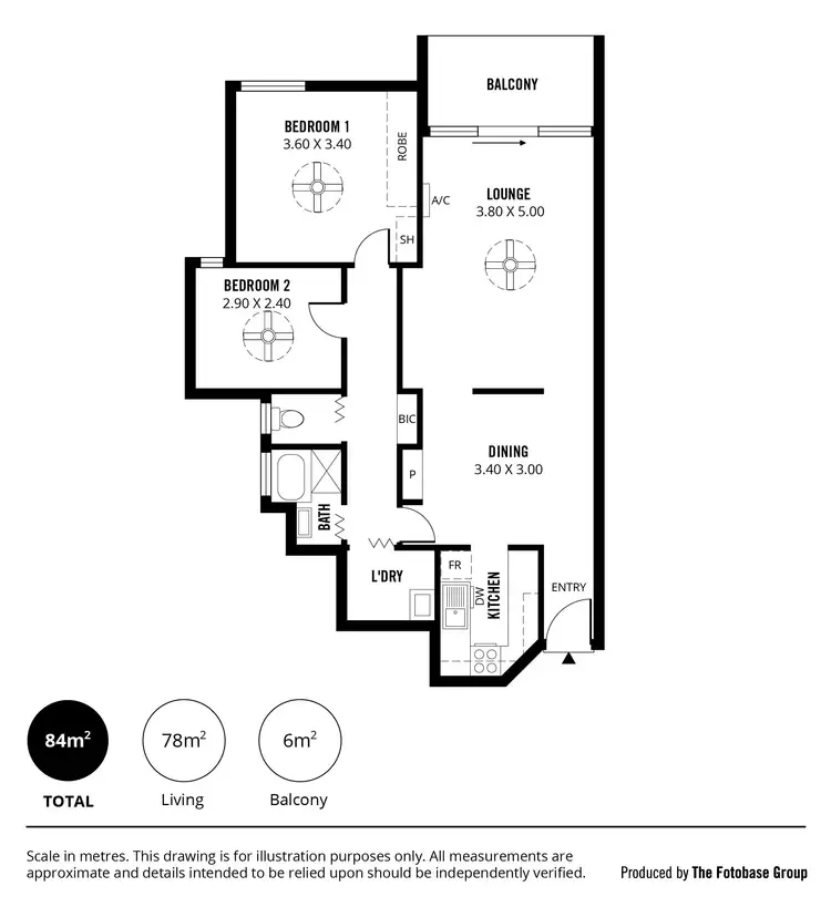 Floorplan of Homely unit listing, 11/281 Henley Beach Road, Brooklyn Park SA 5032