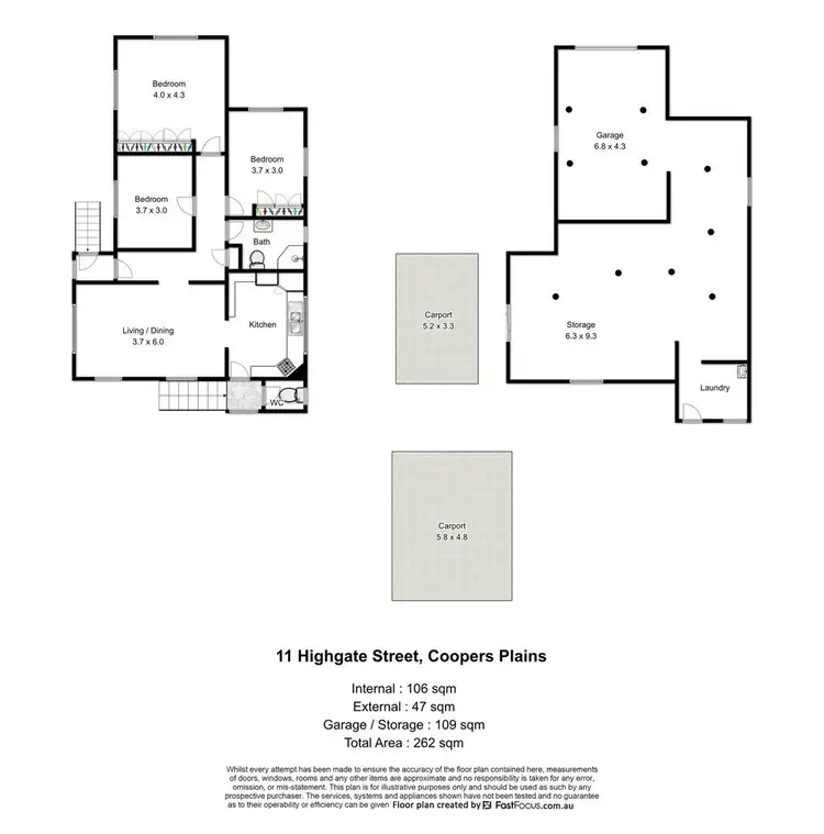 Floorplan of Homely house listing, 11 Highgate Street, Coopers Plains QLD 4108
