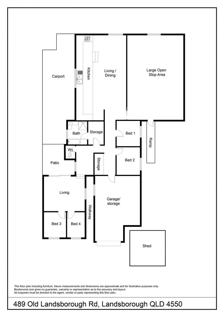 Floorplan of Homely house listing, 489 Old Landsborough Road, Landsborough QLD 4550