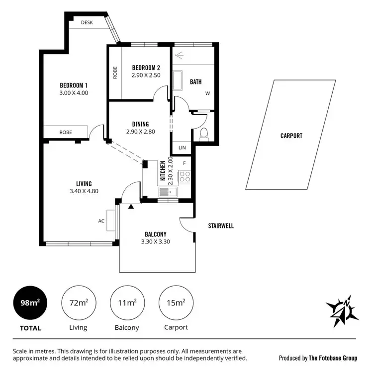 Floorplan of Homely unit listing, 4/137 Anzac Highway, Kurralta Park SA 5037