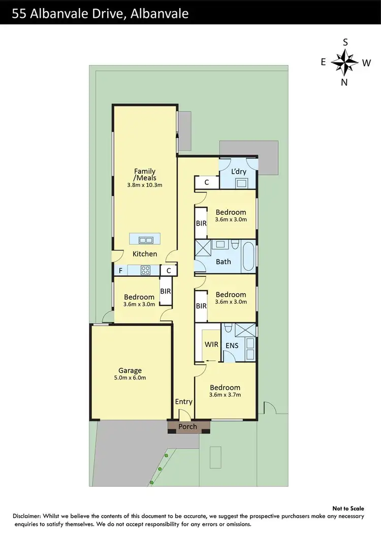 Floorplan of Homely house listing, 55 Albanvale Drive, Albanvale VIC 3021