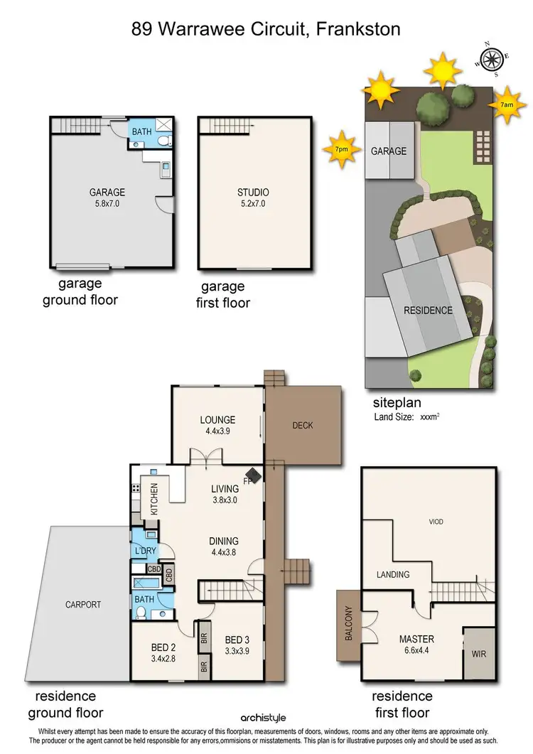 Floorplan of Homely house listing, 89 Warrawee Circuit, Frankston VIC 3199