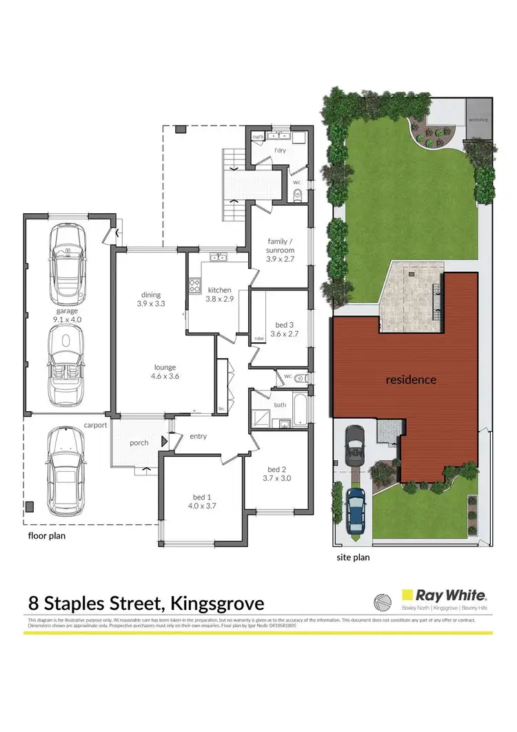 Floorplan of Homely house listing, 8 Staples Street, Kingsgrove NSW 2208