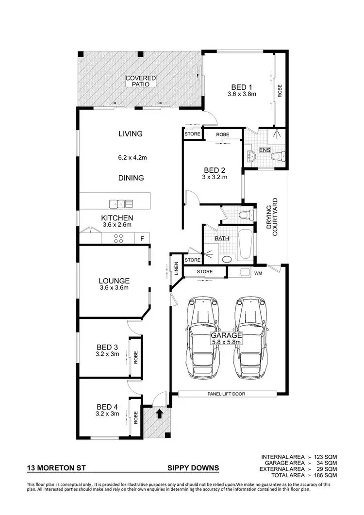 Floorplan of Homely house listing, 13 Moreton Street, Sippy Downs QLD 4556