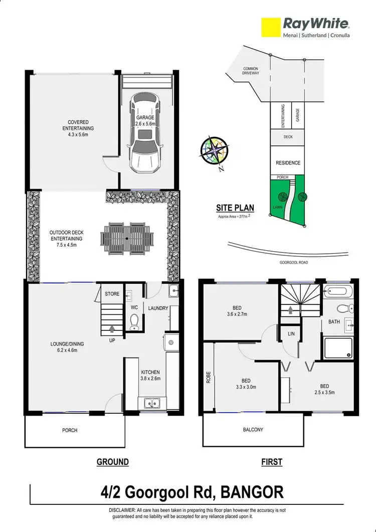 Floorplan of Homely townhouse listing, 4/2 Goorgool Road, Bangor NSW 2234