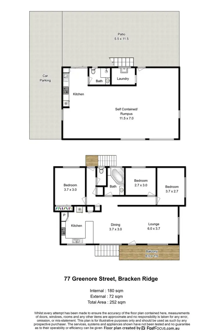 Floorplan of Homely house listing, 77 Greenore Street, Bracken Ridge QLD 4017