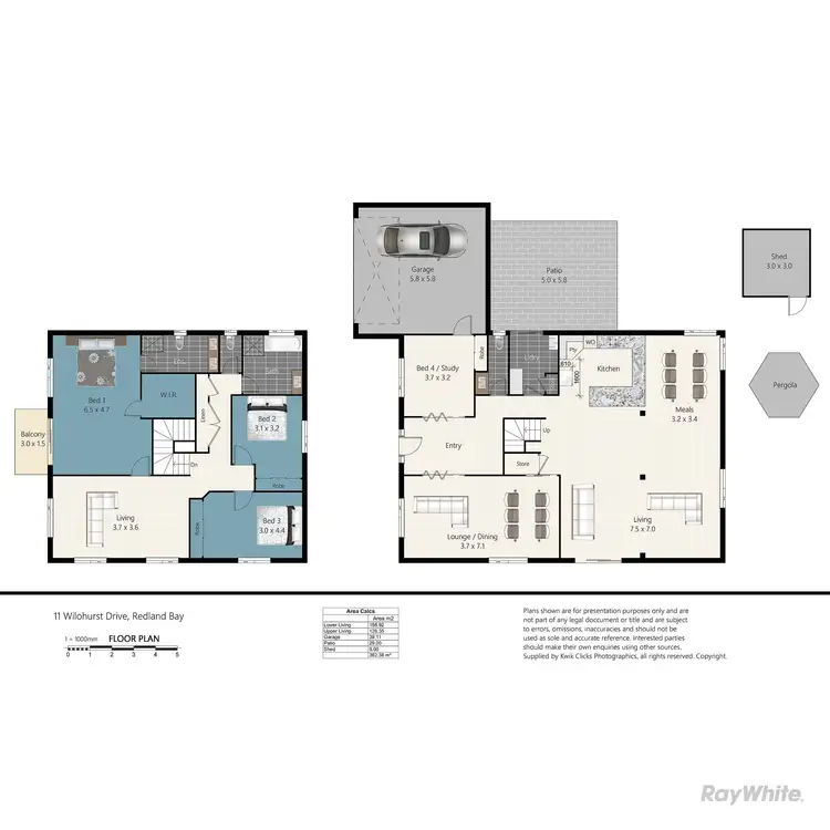 Floorplan of Homely house listing, 11 Wilohurst Drive, Redland Bay QLD 4165