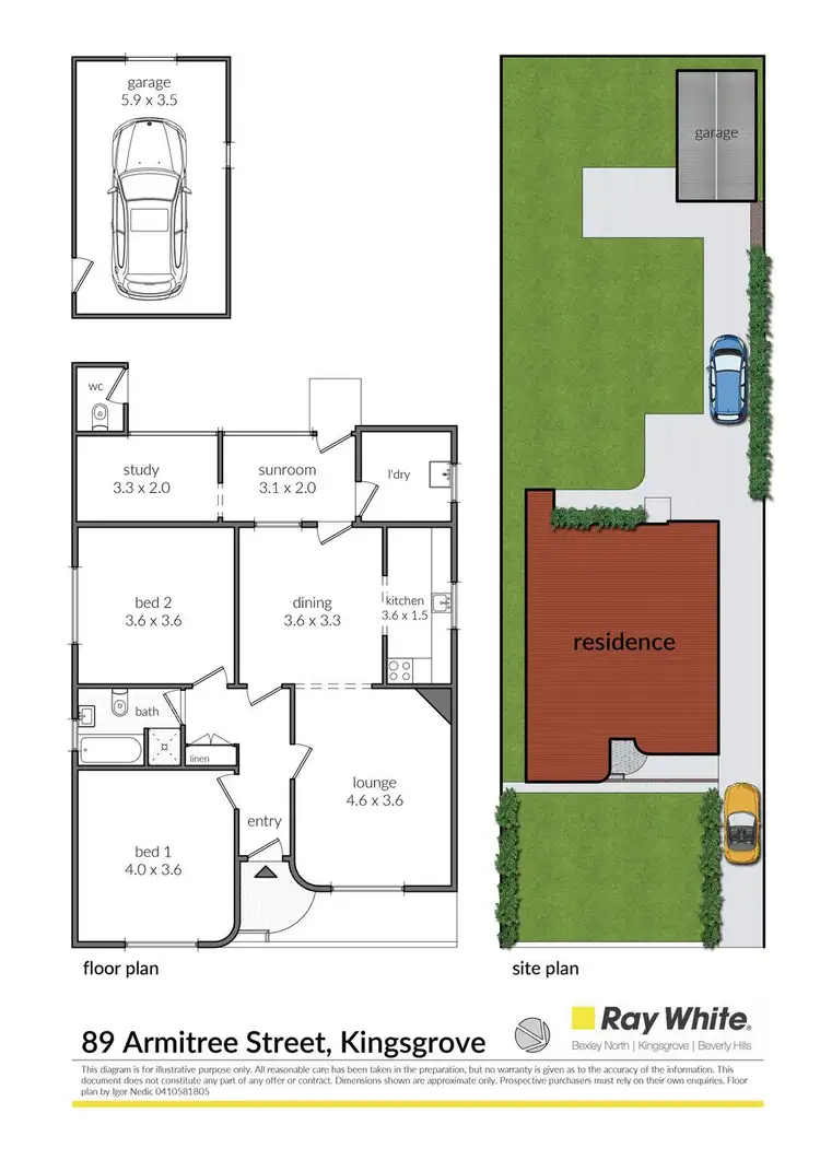 Floorplan of Homely house listing, 89 Armitree Street, Kingsgrove NSW 2208