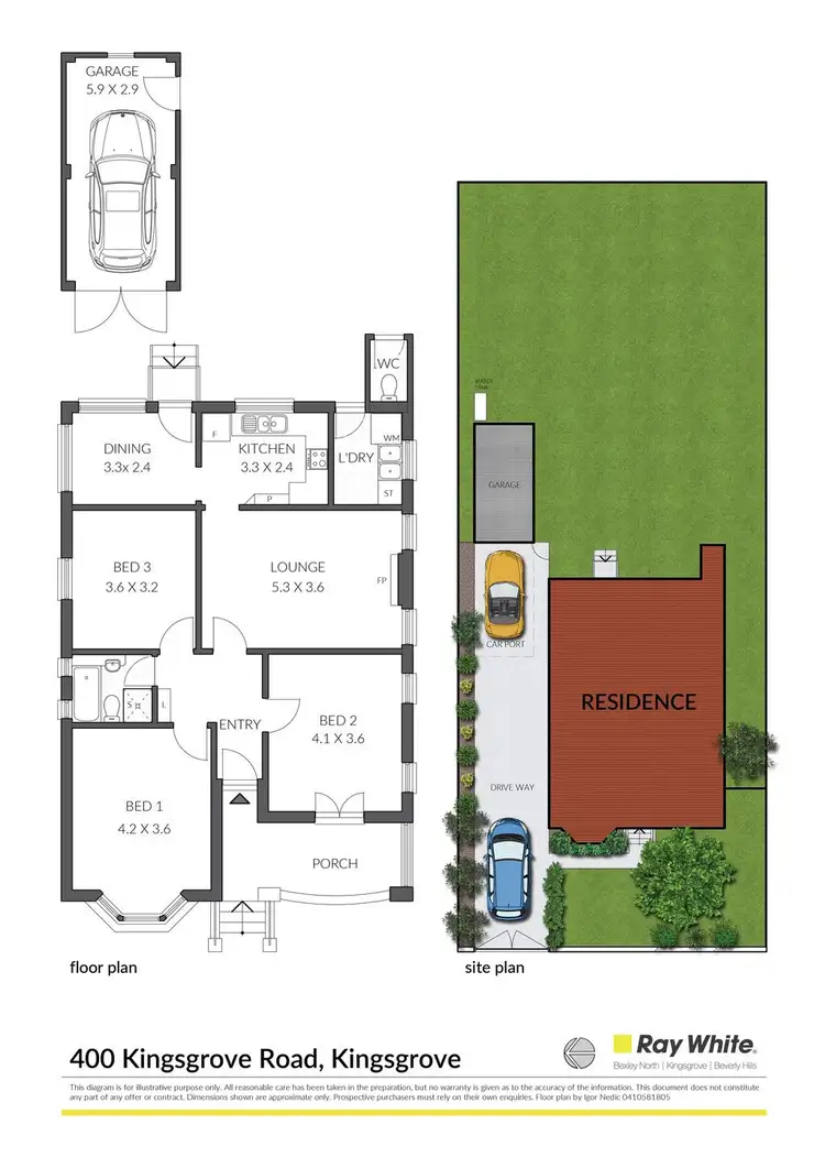 Floorplan of Homely house listing, 400 Kingsgrove Road, Kingsgrove NSW 2208