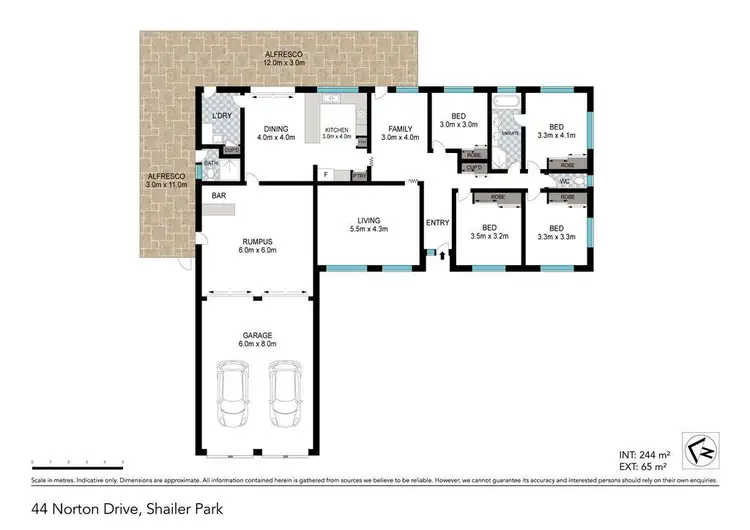 Floorplan of Homely house listing, 44 Norton Drive, Shailer Park QLD 4128