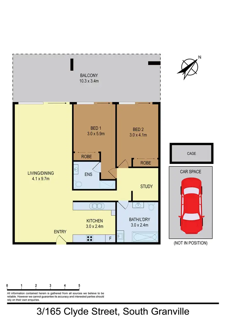 Floorplan of Homely unit listing, 3/165 Clyde Street, Granville NSW 2142