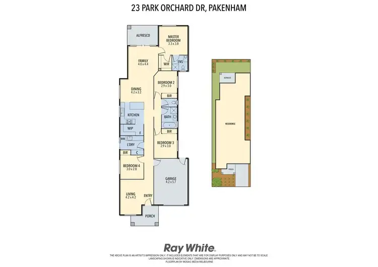 Floorplan of Homely house listing, 23 Park Orchard Drive, Pakenham VIC 3810
