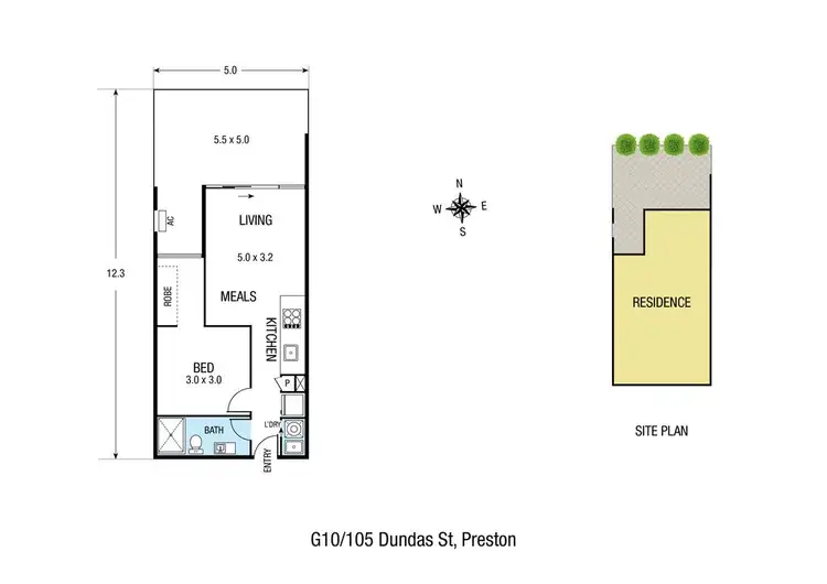 Floorplan of Homely apartment listing, 10/105 Dundas Street, Preston VIC 3072