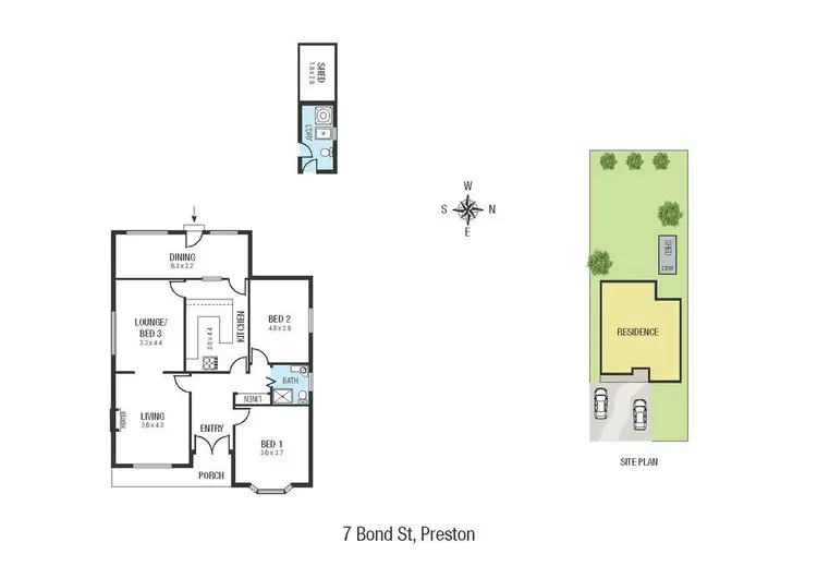 Floorplan of Homely house listing, 7 Bond Street, Preston VIC 3072