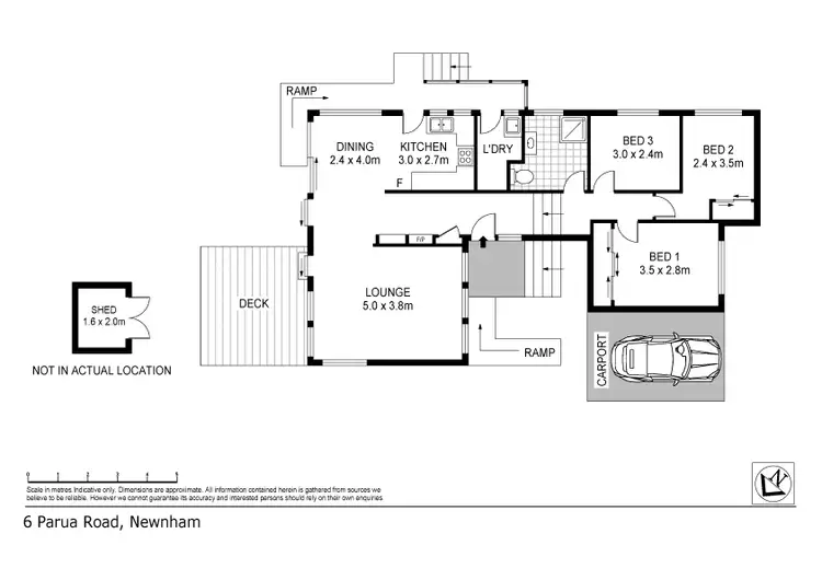 Floorplan of Homely house listing, 6 Parua Road, Newnham TAS 7248