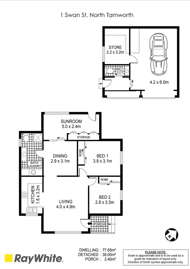 Floorplan of Homely house listing, 1 Swan Street, Tamworth NSW 2340