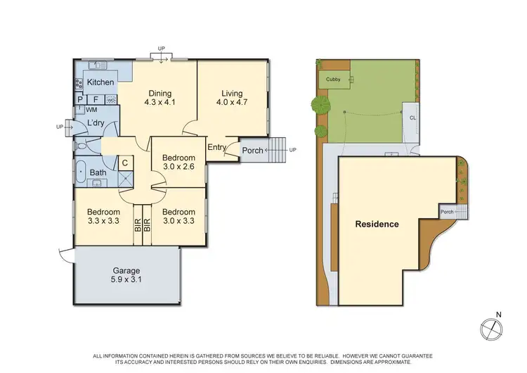 Floorplan of Homely unit listing, 1/276 Lower Plenty Road, Rosanna VIC 3084