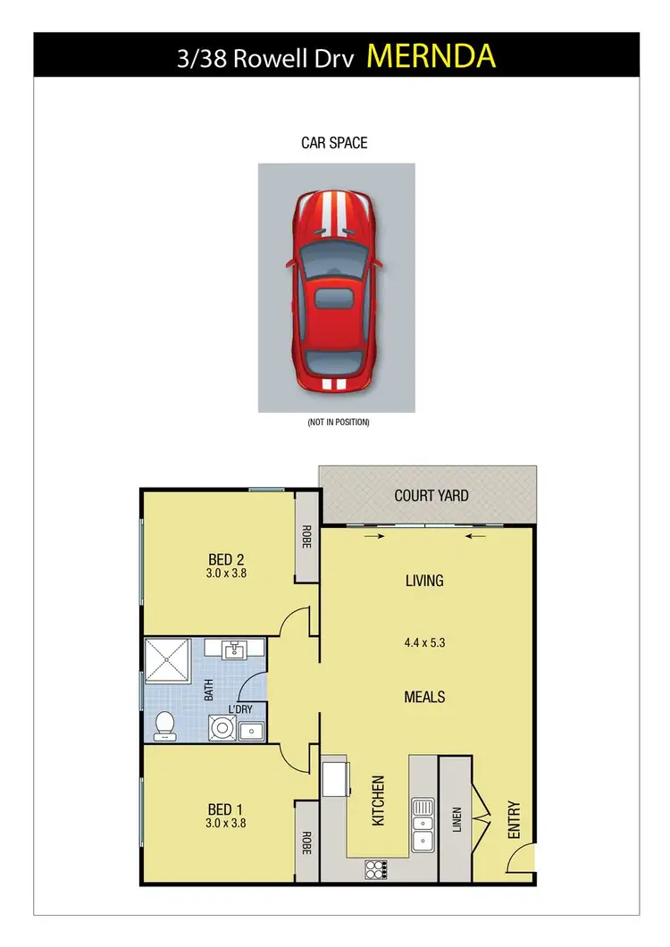 Floorplan of Homely apartment listing, 3/38 Rowell Drive, Mernda VIC 3754