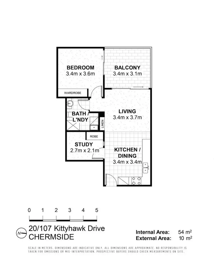 Floorplan of Homely unit listing, 20/107 Kittyhawk Drive, Chermside QLD 4032
