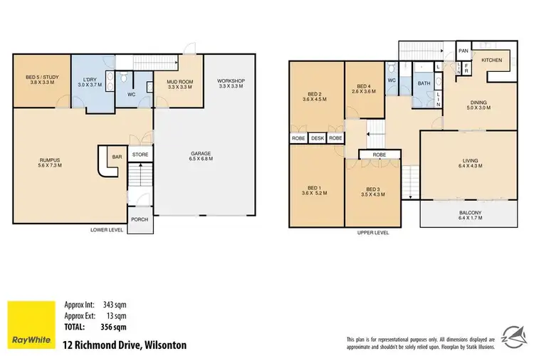 Floorplan of Homely house listing, 12 Richmond Drive, Wilsonton QLD 4350